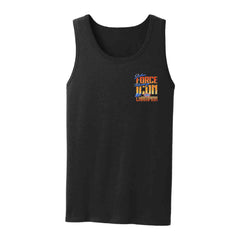 John Force Racing Icon Tank Top In Black - Front View