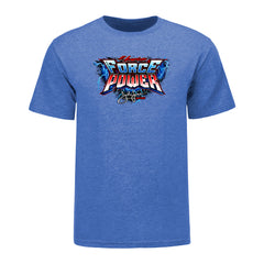 John Force of Power T-Shirt In Blue -  Front View