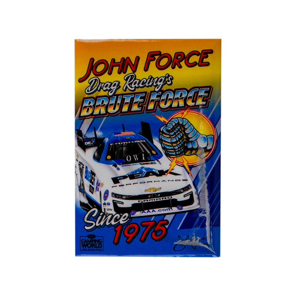 John Force Brute Force Magnet In Blue & Orange