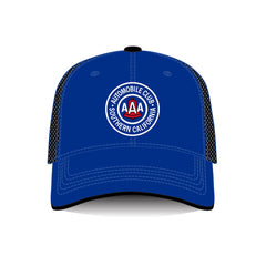 Robert Hight Meshback Hat In Blue & Black - Front View