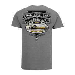 Connie Kalitta "Bounty Hunter" T-Shirt In Grey - Back View