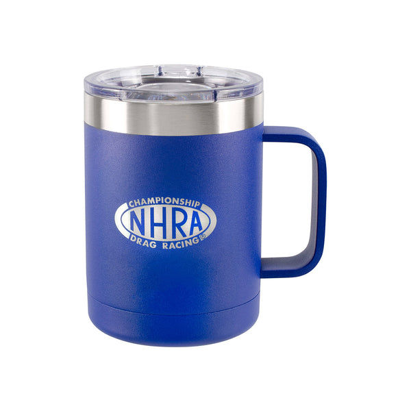 NHRA Insulated Mug In Blue - Left Side View
