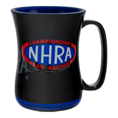 NHRA Sculpted Mug In Black, Blue & Red - Left Side View