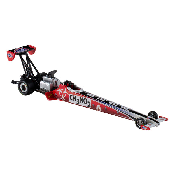 NHRA Top Fuel Dragster Diecast 1:64 In Red, Black & White - Right Side View