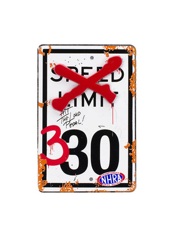 330 Speed Limit Hatpin In Multi-Color - Front View
