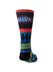 NHRA Crazy Design Socks In Multi-Color - Back View