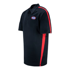 NHRA Logo Polo In Black & Red - Left Side View