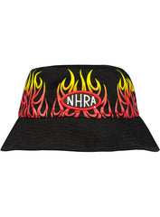 NHRA Reversible Bucket Hat In Black - Front View