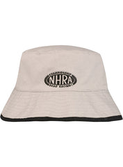 NHRA Reversible Bucket Hat In Grey - Front Reversible View