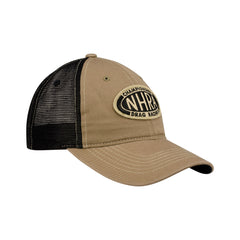 NHRA Military Hat In Olive & Black - Angled Right Side View