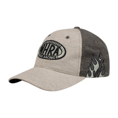 NHRA Tonal Flamed Hat In Grey - Angled Left Side View