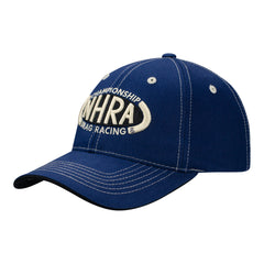 NHRA Logo Hat In Blue & White - Angled Left Side View