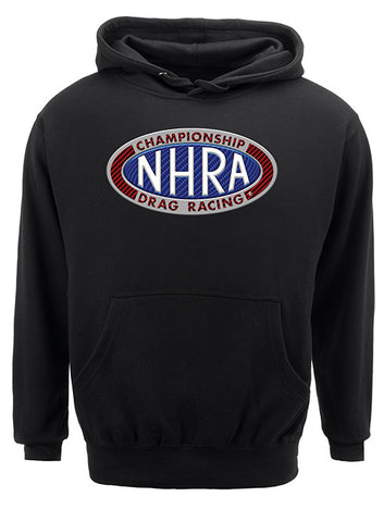 Championship Drag Racing Sweatshirt In Black - Front View