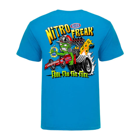 Nitro Freak T-Shirt in Sapphire Blue - Back View
