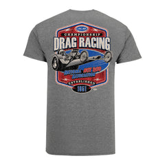 NHRA Retro Americana T-Shirt In Grey - Back View