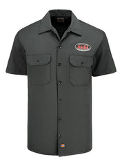 Gas Mask Extreme Sport Work Shirt In Grey - Front View