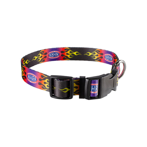 NHRA Dog Collar In Black - Front View