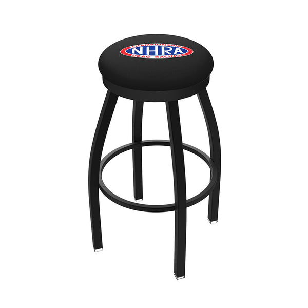 NHRA Bar Stool In Black - Front View