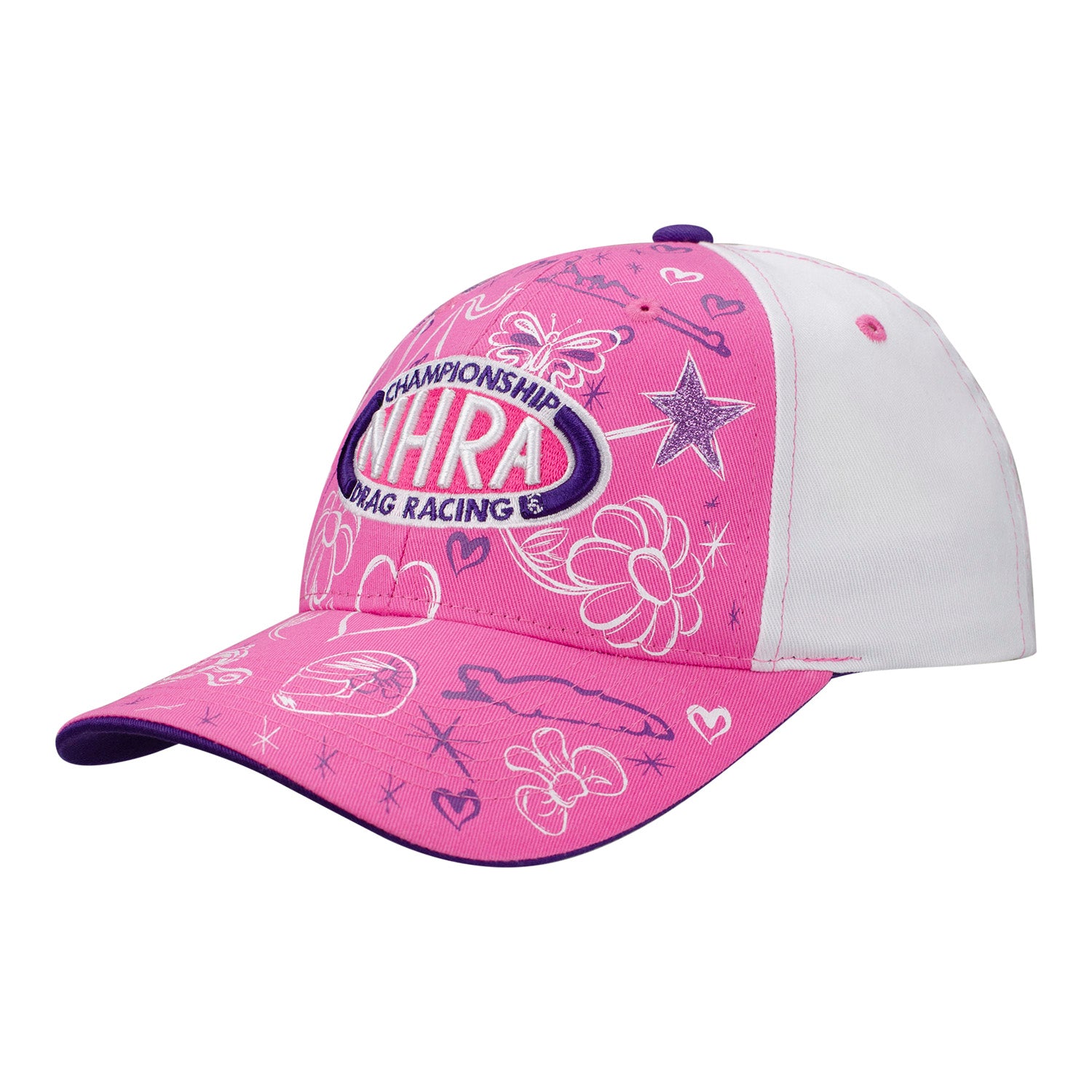 Youth Hot Pink Baseball Hat