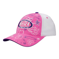 Hot Rod Princess Youth Hat In Pink, Purple & White - Angled Left Side View