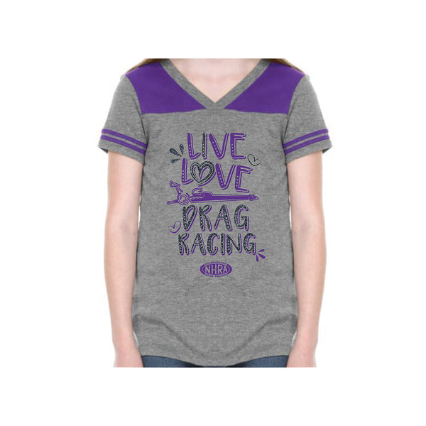 Youth Live, Love and Drag Racing T-Shirt