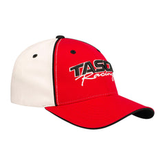 Bob Tasca Hat In Red And White - Angled Right Side View