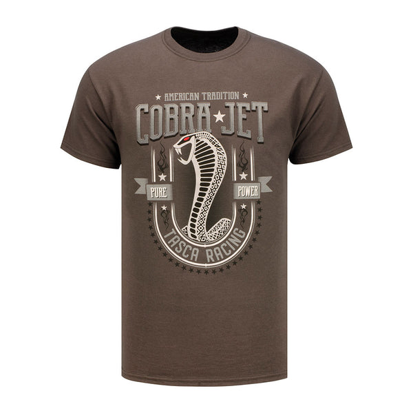 Bob Tasca Cobra T-Shirt in Charcoal - Front View