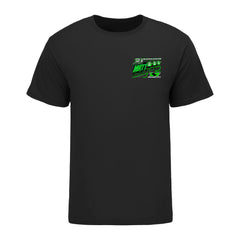 Matt Hagan 3X Champ T-Shirt In Black & Green - Front View