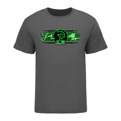 TSR Team T-Shirt In Grey & Green - Front View